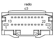 CHRYSLER Car Radio Stereo Audio Wiring Diagram Autoradio connector wire